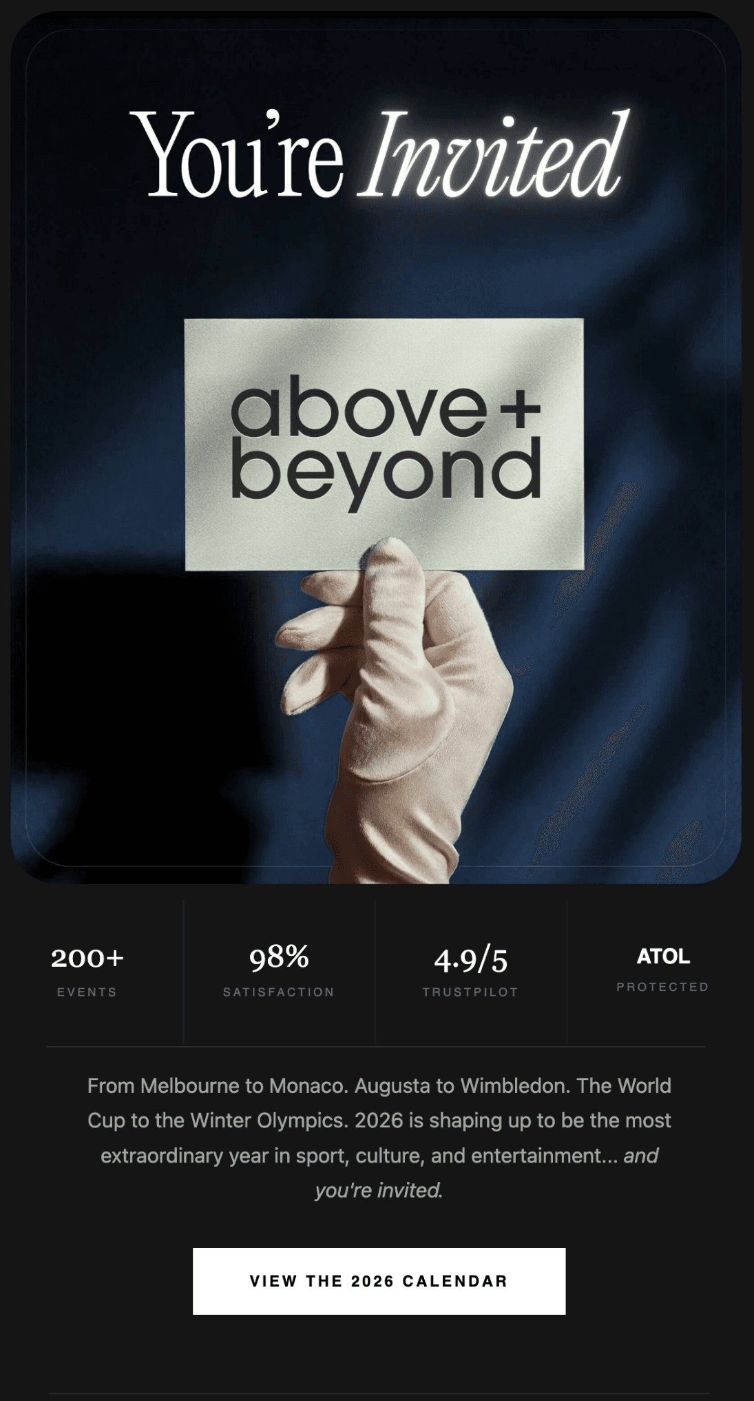 Email campaign — event promotion