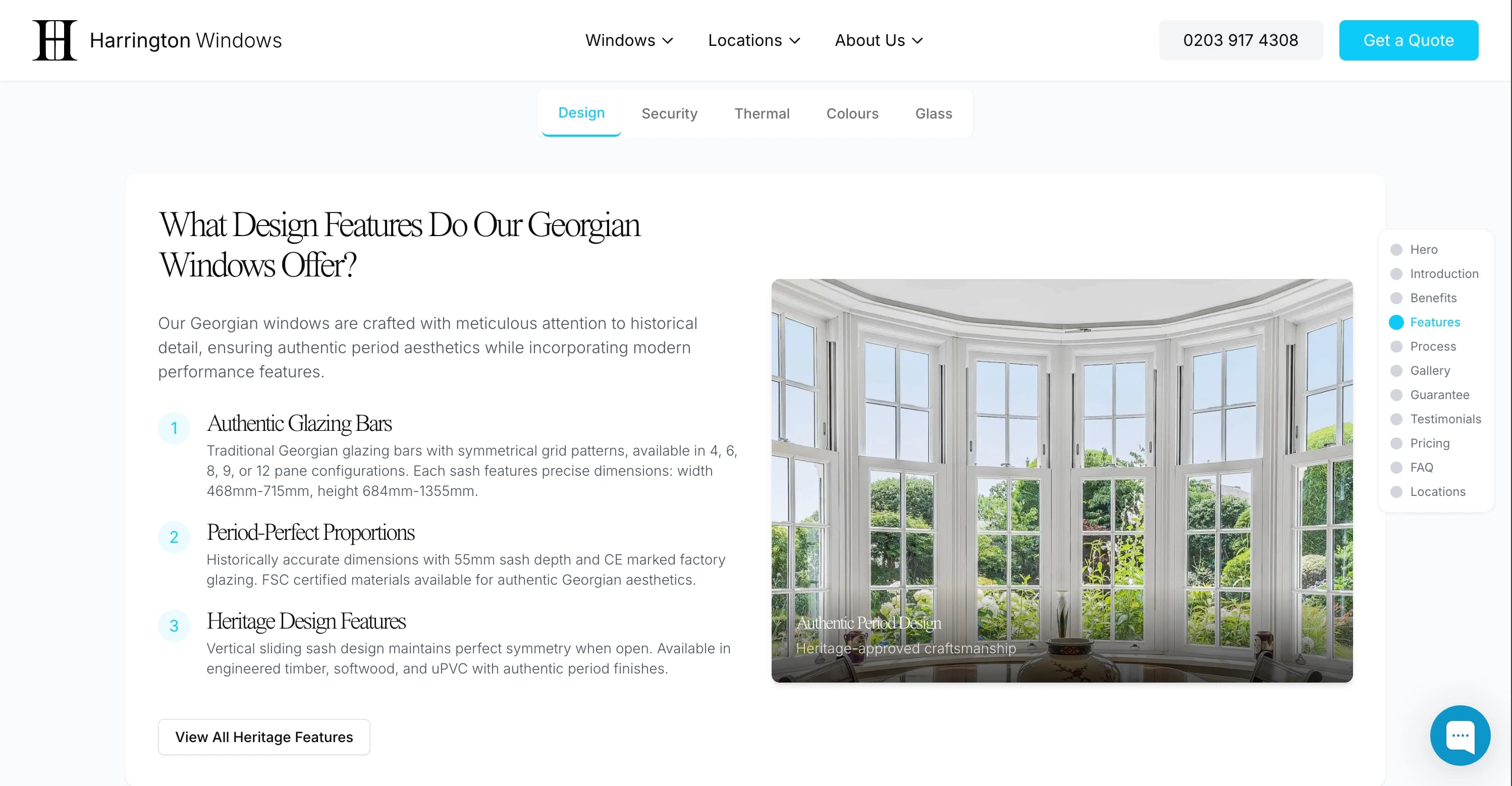 Georgian Windows product page